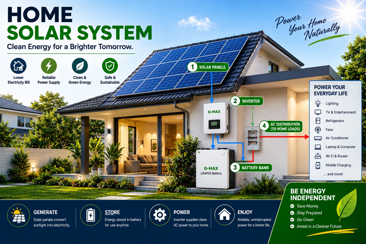 Home Solar System for Residential Applications in Bangladesh